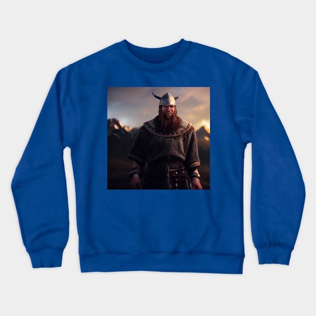 Viking Raider Crewneck Sweatshirt by Grassroots Green